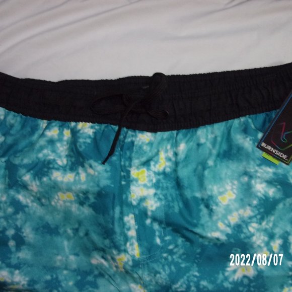 NEW Large Burnside Island Hopper Tie Dye Swim Trunks - Picture 1 of 7
